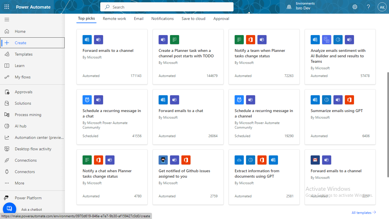 Streamlined workflows
