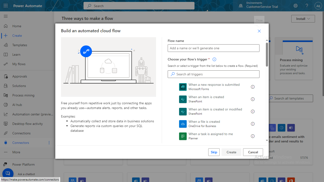 User-created workflows